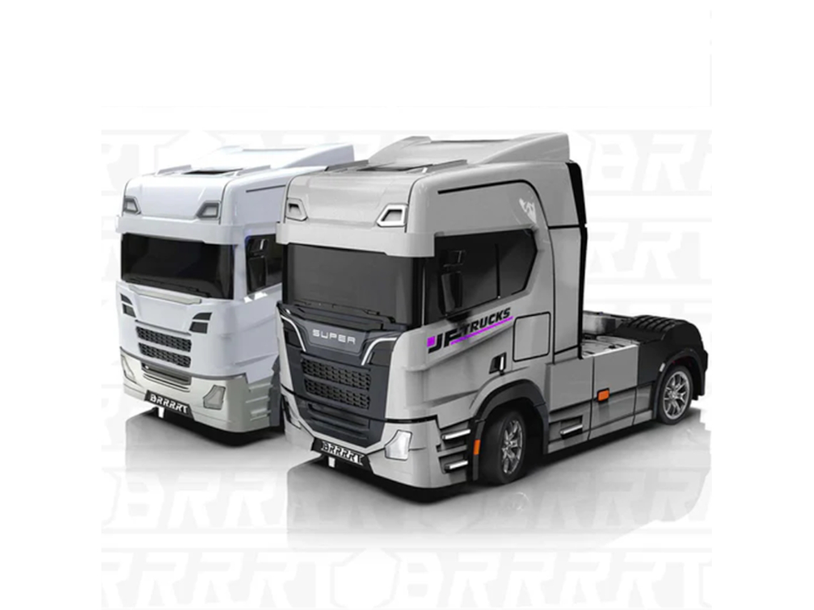 Trator Branco S917 Rtr 1/43 2.4g 4wd Mini Carro Rc Trator Caminhão Giroscópio Drift Proporcional Duas Vel Luz Led Controle Brinquedo MDUG
