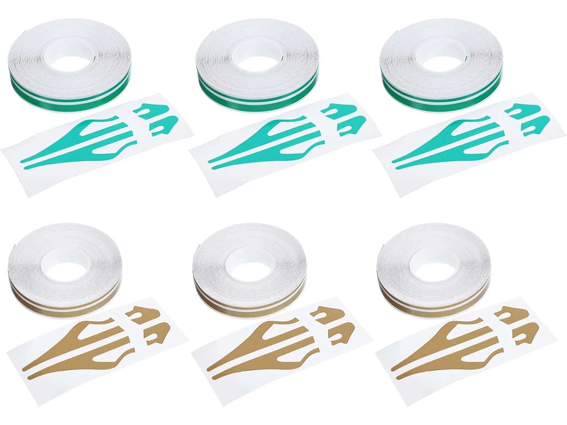 Conjunto Com 6 Faixas Decorativas Para Envelopamento De Carros, Motos E Barcos, À Prova D'água.