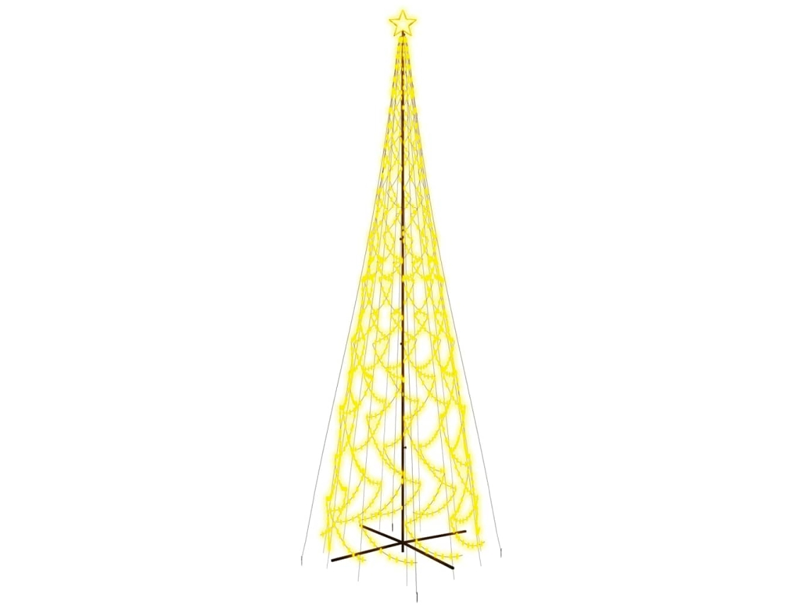 Árvore de natal em cone VIDAXL Branco