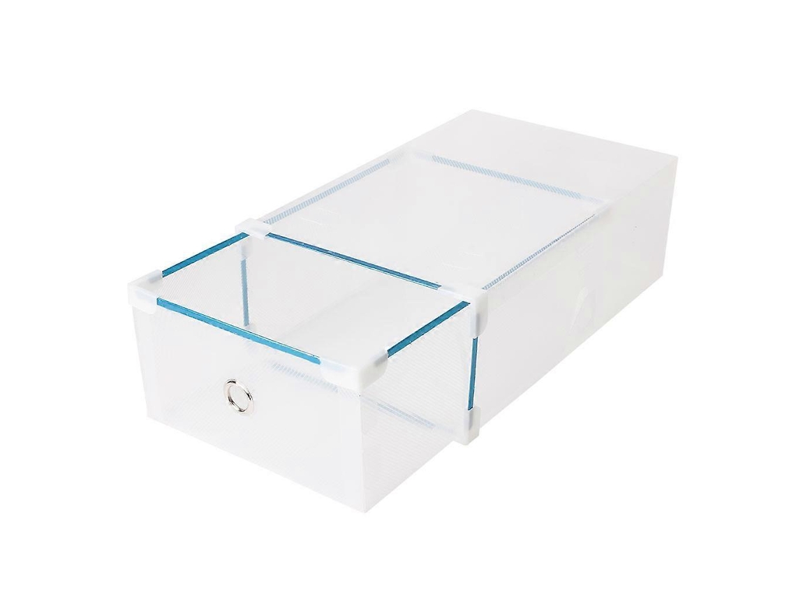 Gaveta Dobrável De Plástico Transparente Para Armazenamento De Sapatos, Caixa Organizadora De Sapatos Empilhável Olysi Shop