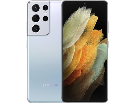 Smartphone SAMSUNG Galaxy S21 Ultra 5G (6.8'' - 12 GB - 256 GB - Prateado)