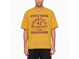 Rockinstone Halloween Movie Myers House Text Solid Ginger Adult T-shirt Size:m