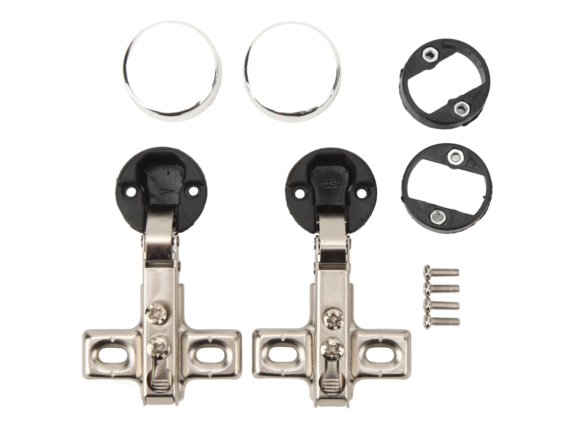 Laxiscreed Dobradiça De Vidro Para Armário 26 Mm, Encaixe Mini E Braço Reto Para Móveis Elegantes