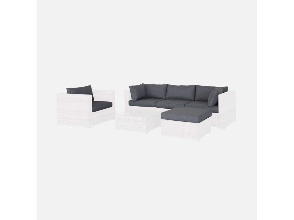 Conjunto de Capas de Almofadas SWEEEK Cagliari (Antracite)