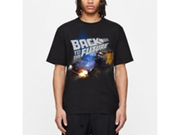 Rockinstone Back To The Future Movie Smoky Black Adult T-shirt Size:xl