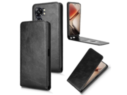 Capa De Couro Com Flip Vertical Magnético Para Celular