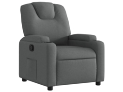 Recliner Chair, Recliner Chairs Vidaxl Cinzeto Tecido