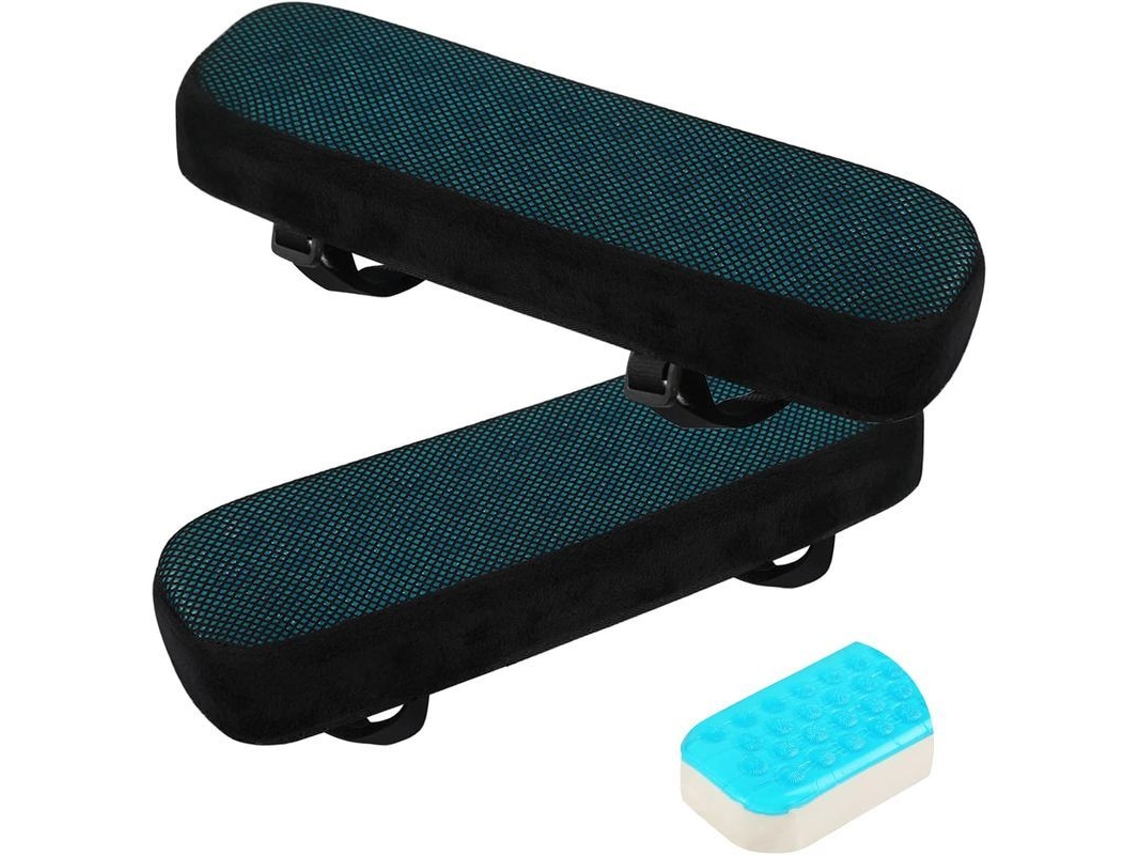 Rebe-cubiertas Para Reposabrazos De Silla Con Espuma De Memória, 2 Piezas Para Oficina Y Juegos, Confort Y Alivio Del Dolor