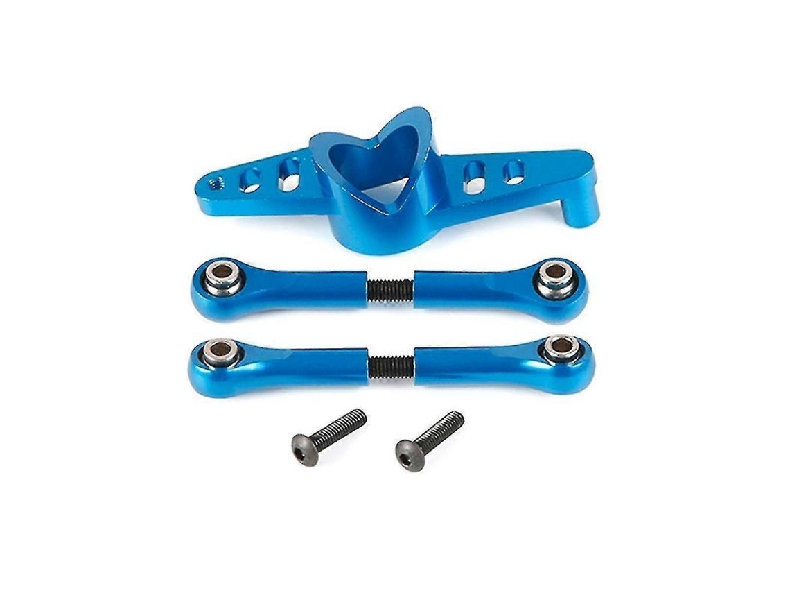 Kit De Engrenagem De Direção Dupla Em Metal Cnc Para 5t Rovan King Motot, Acessório Modificado E Atualizado, Azul Azul