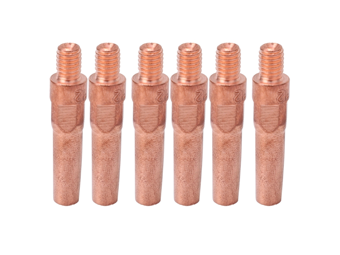 10 Peças De Bico Condutor De Cobre Para Maçarico De Solda, Consumíveis M6, 8.8x40x1.2mm