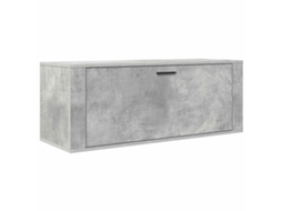 Wall Shoe Cabinet, Wall Shoe Cabinets Vidaxl Cinzeto Madeira Processada (n/a)