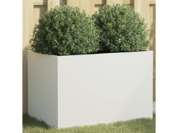 Vaso/floreira 62x40x39 Cm Aã§o Branco Dkd Home Decor