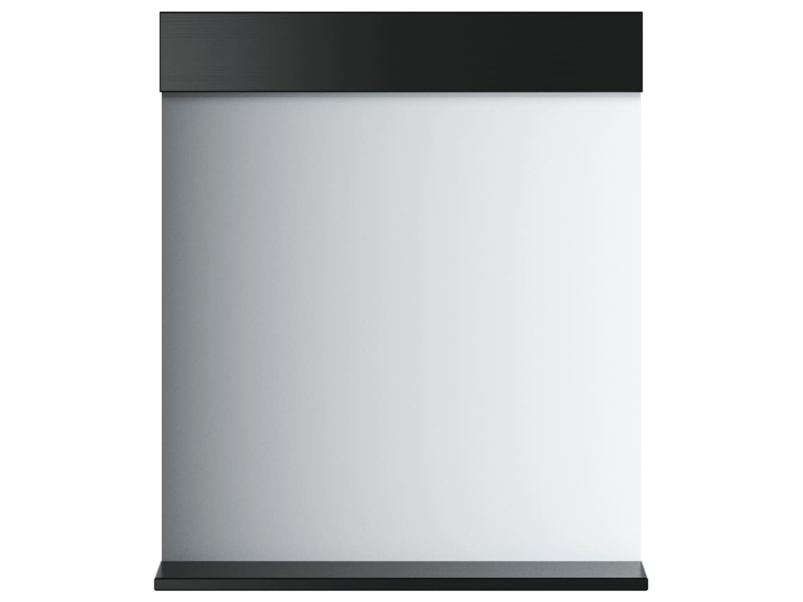 Bathroom Mirror, Bathroom Mirrors Vidaxl Preto Madeira (n/a)