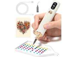 Caneta Elétrica Para Pintura De Diamantes, Sem Fio E Silenciosa, 2 Níveis De Sucção Ajustáveis Digitallab