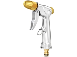 Pistola De Água De Metal 100% Para Jardinagem E Lavagem De Carros, Bico De Latão E Corpo De Liga De Zinco