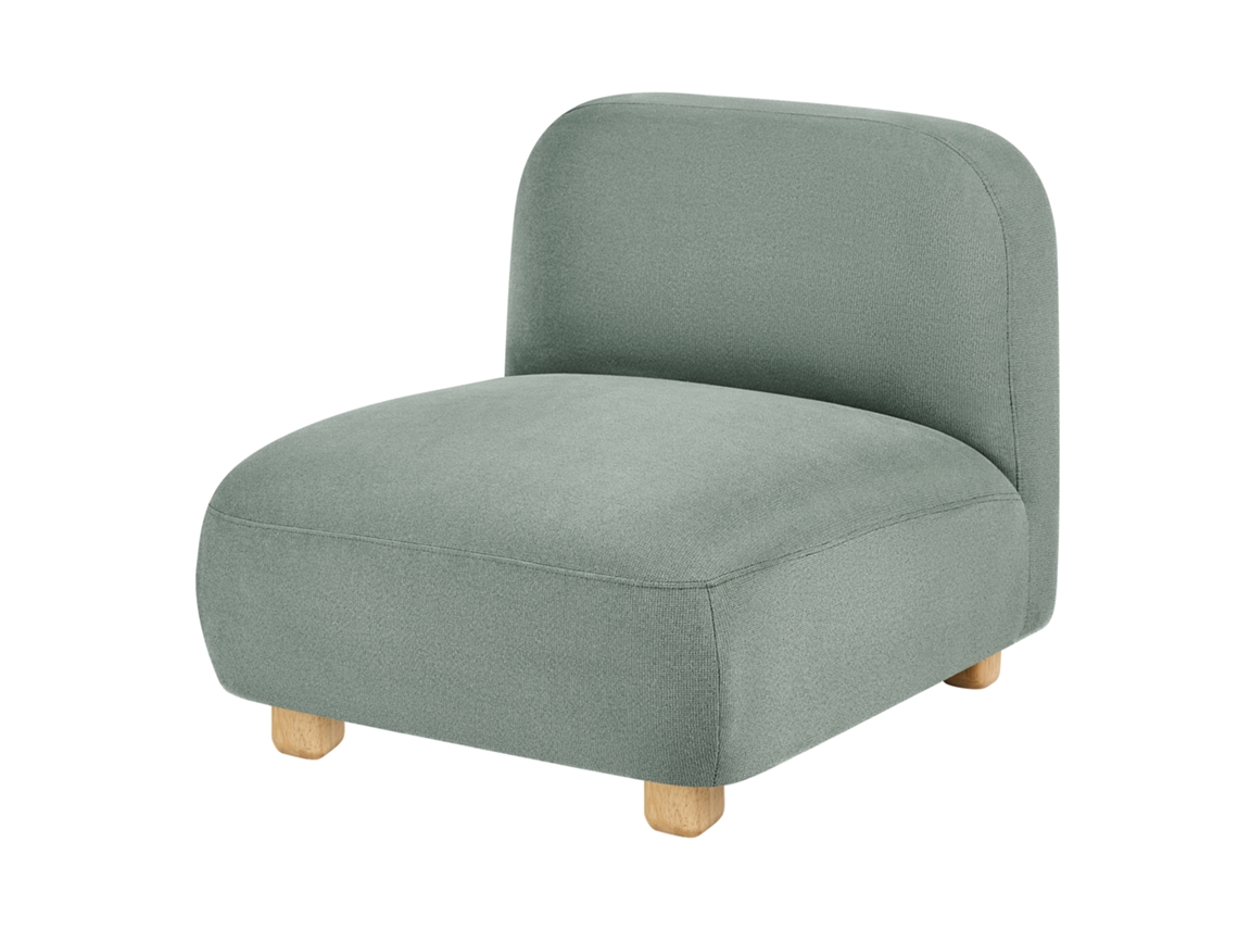 Módulo De Cadeira Beliani Amli De Tecido Verde Claro 80x87x75
