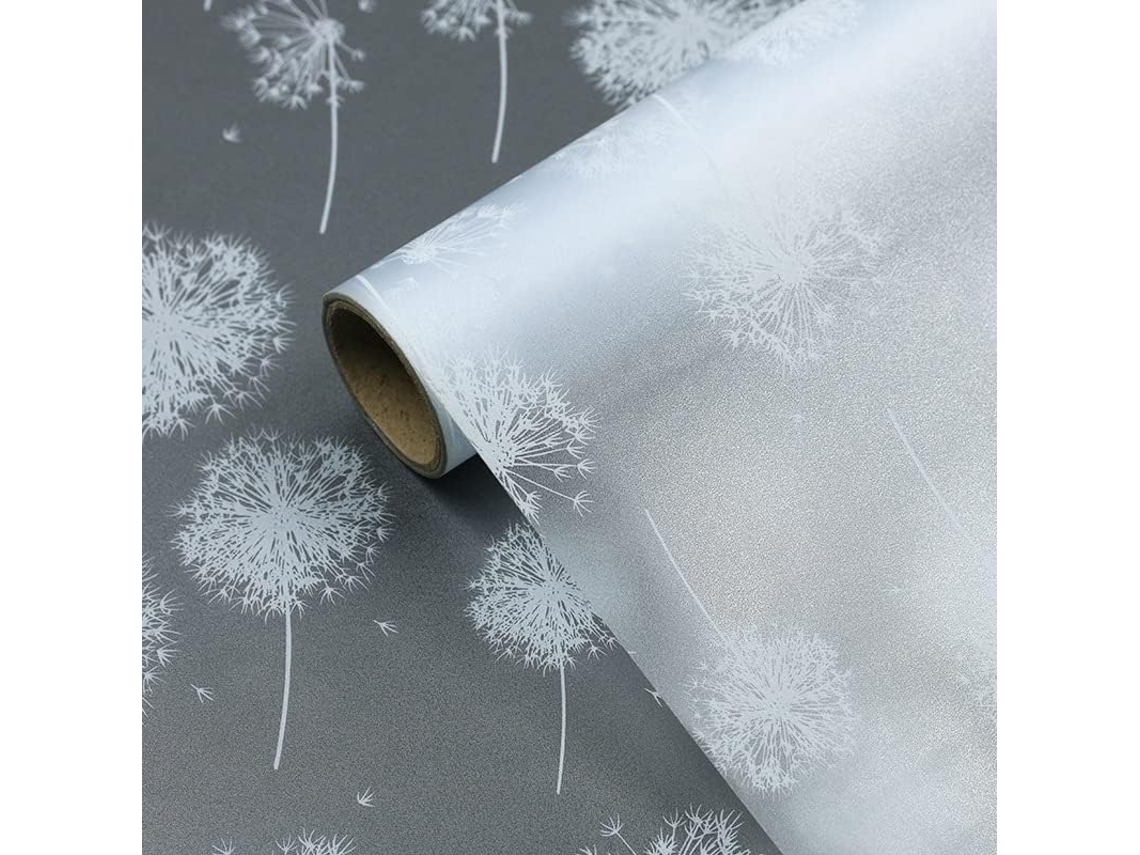 Película De Proteção De Privacidade Para Janelas, Película Eletrostática Para Vidro Com Estampa De Dente, De, Leão, 45x200cm