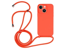Capa De Cordão Transversal Líquida Para Iphone 14 Plus