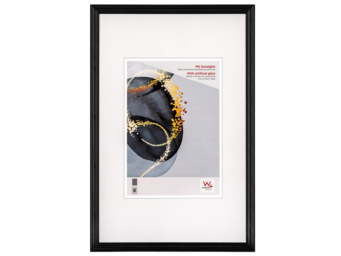 Select Wooden Frame 13X18 Cm Black Artifical Glass
