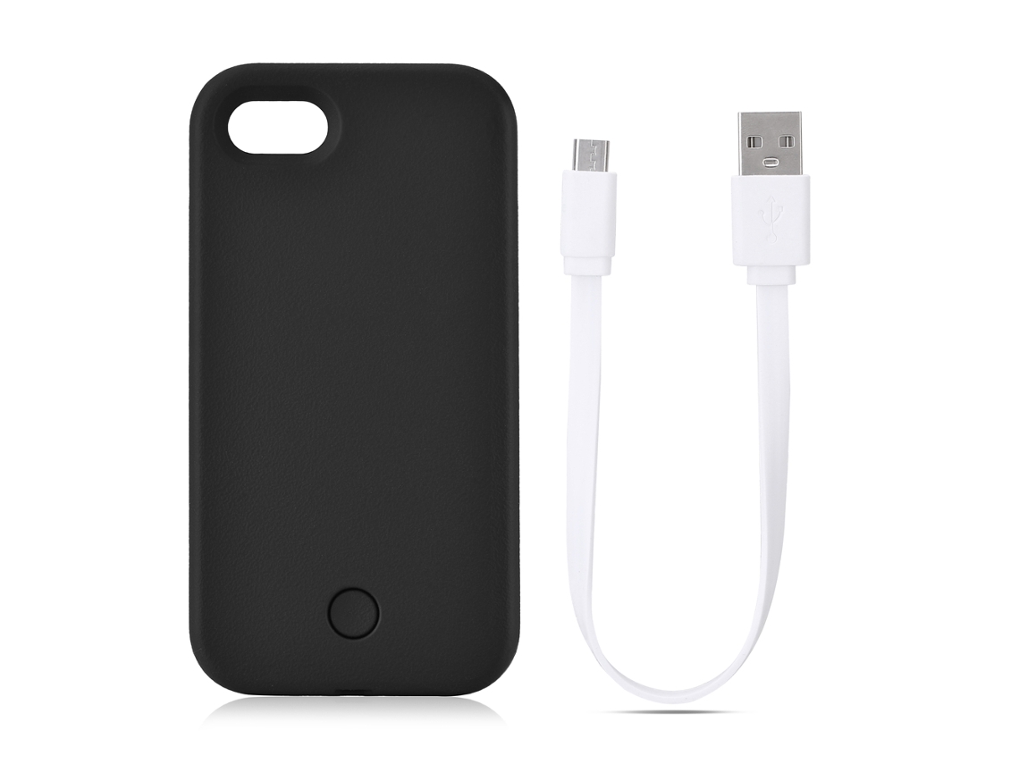 Capa de Telefone EOOCOO (proteção com Luz de Preenchimento para Selfie Iluminada)