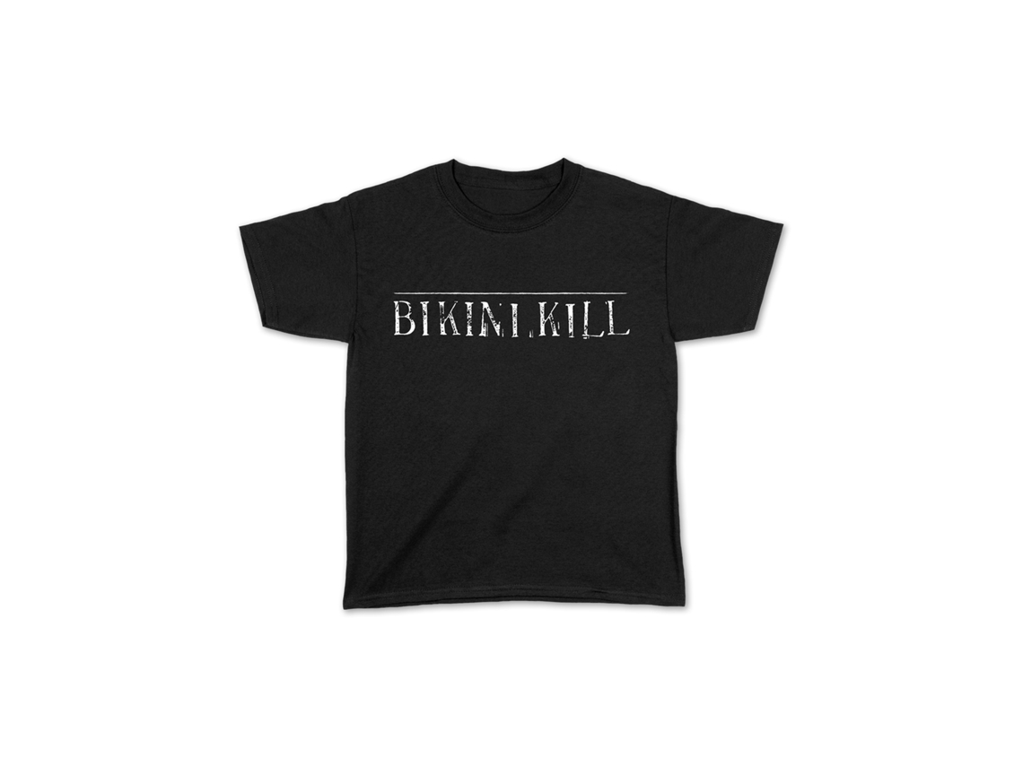 Camiseta preta Bikini Kill Kid's Logo ROCKINSTONE Unissex Adulto Mais Vendida Tamanho: GG