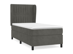 Box Spring Bed, Box Spring Beds Vidaxl Cinzeto Veludo (80 X 200 Cm)