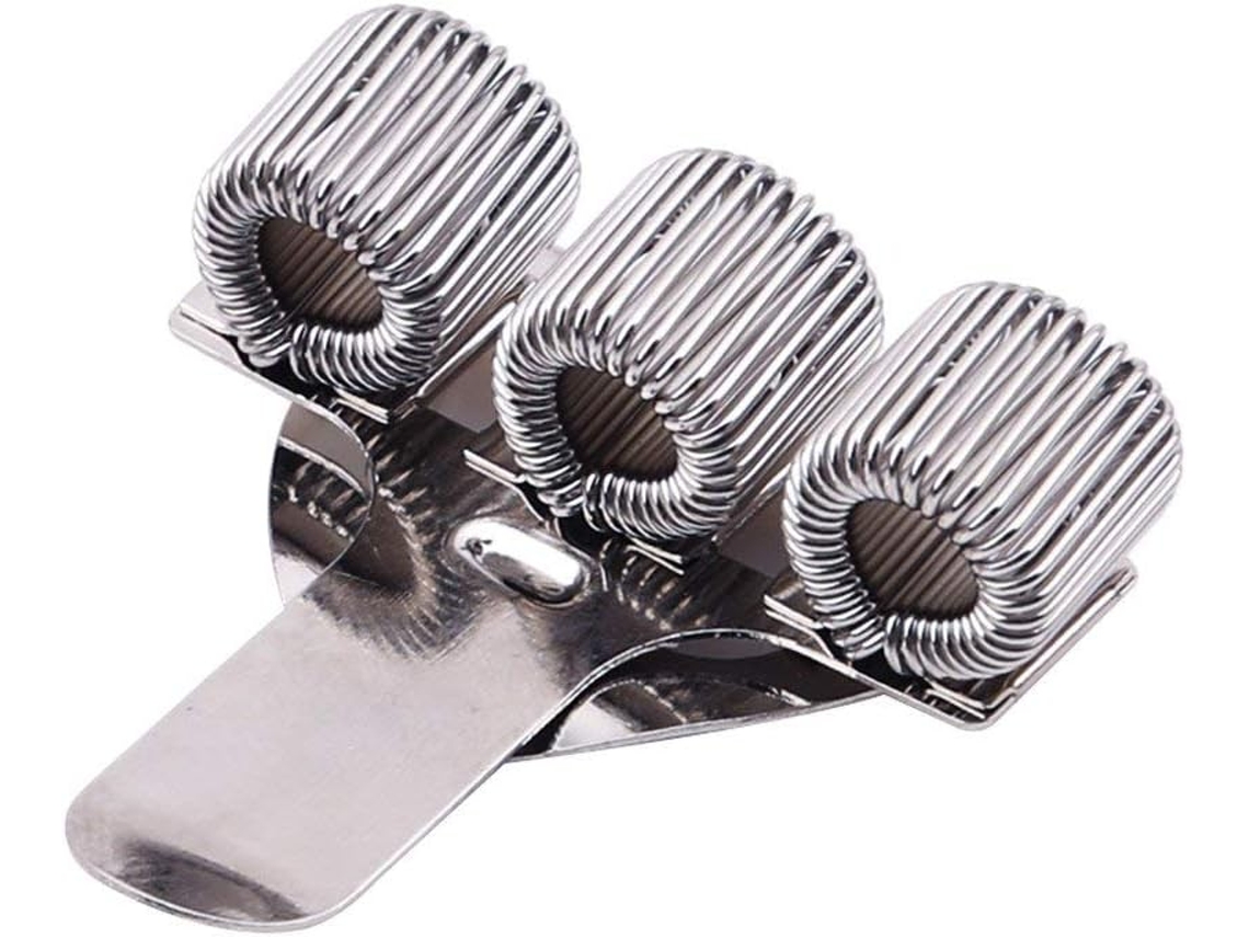 Porta, Canetas de Metal Premium com Três Furos e Clipe de Bolso para Blocos de Notas BRILVIBERA