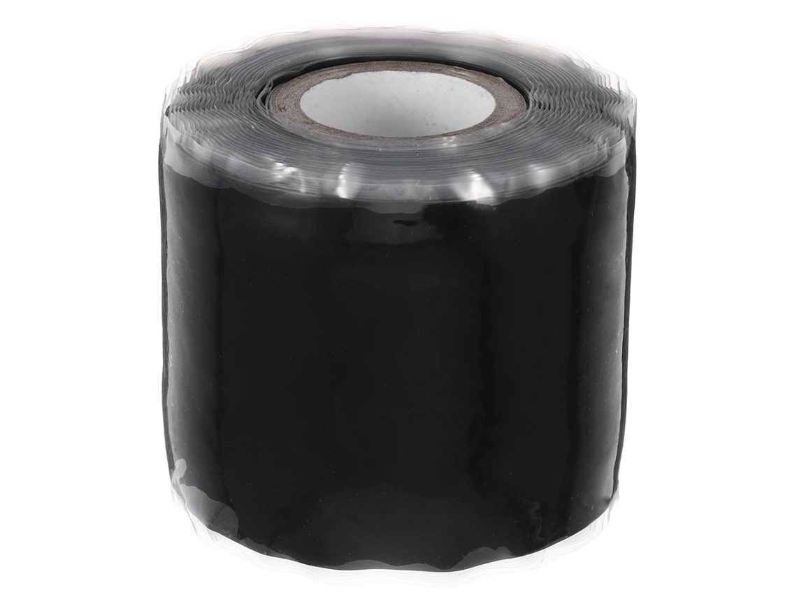 Fita Isolante De Silicone Preta, 1 Rolo, Autoadesiva