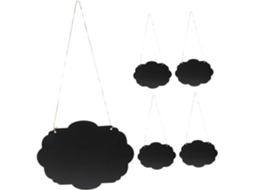 Conjunto de 5 Stobaza Peças Arte Parede em Madeira Dupla Face para Casamentos e Decorações, com Cordão Resiste