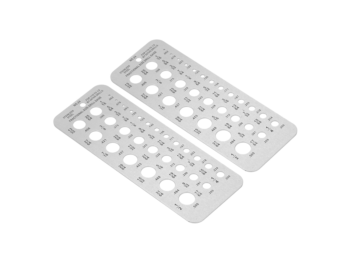 Calibrador De Brocas Em Aço Inoxidável, Ferramenta Medição Métrica E