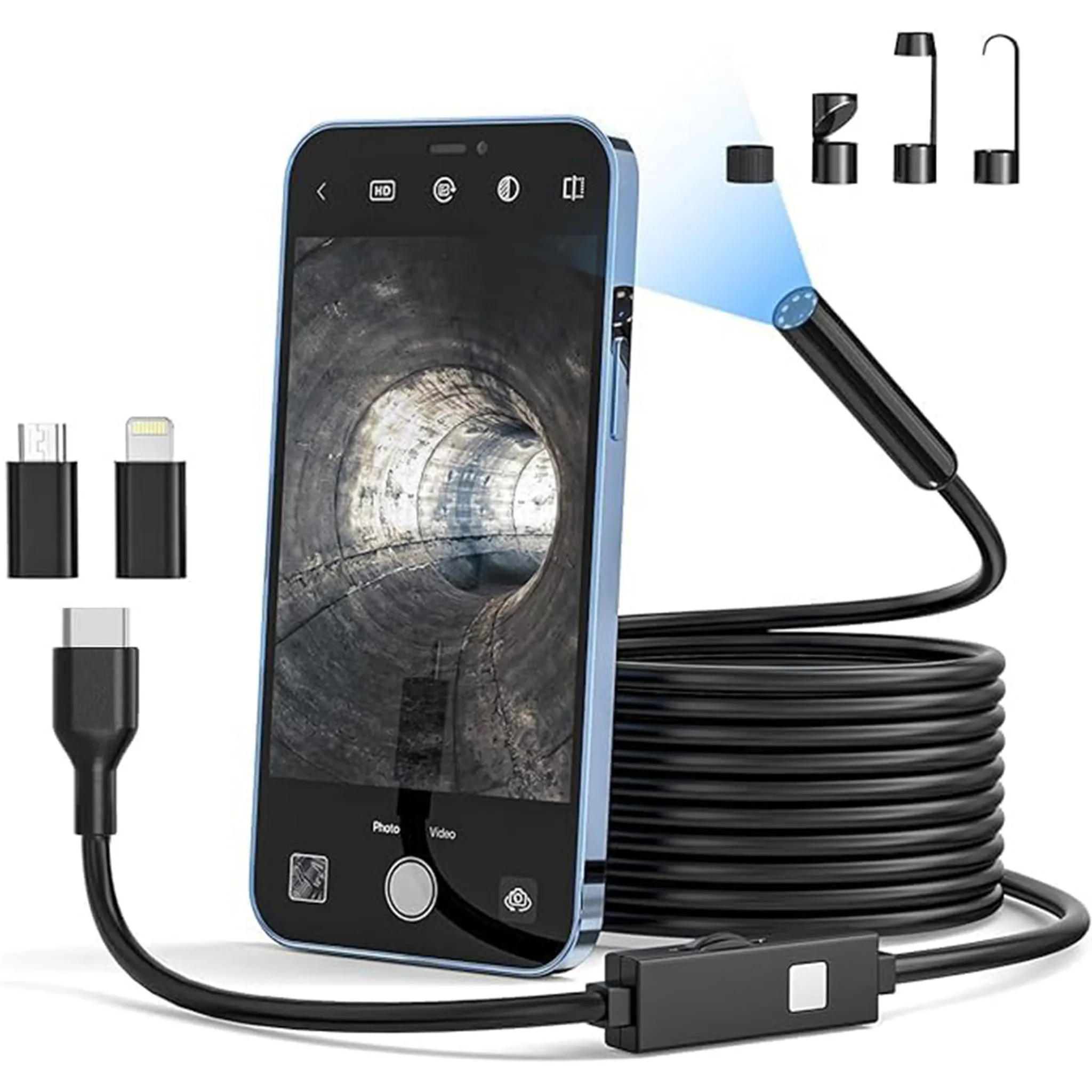 Luzes Led de 8, Alta Resolução e Portátil STELASPLEN