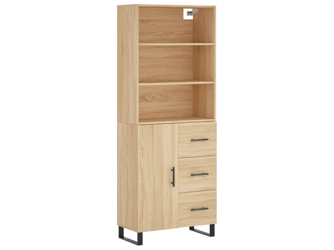 Guarda-roupa alto derivado de Madeira Cor Sonoma MAISON EXCLUSIVE (69,5x34x180 cm)