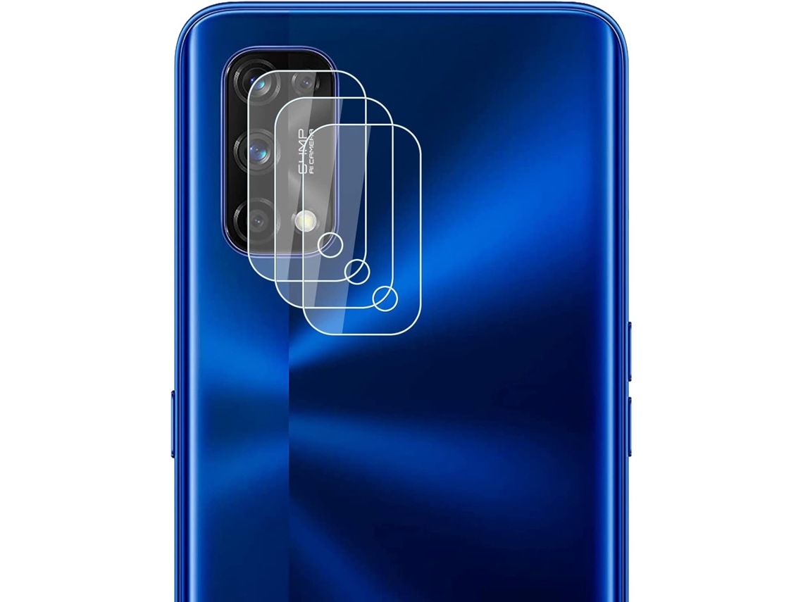 Conjunto de Lentes para Telefone Protetor Filme Proteção para Realme Realme 7 Pro HONGWE. Vidro Temperado (3un)