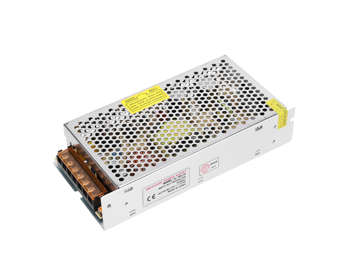 Adaptador de Alimentação de Interruptor Dc12v 150w para Tela Led Barra de Luz Impressora 3d | S/MARCA