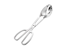 Lurelia Pinça Gelo Aço Inox 3 Cm Antiderrapante Churrasco Saladas