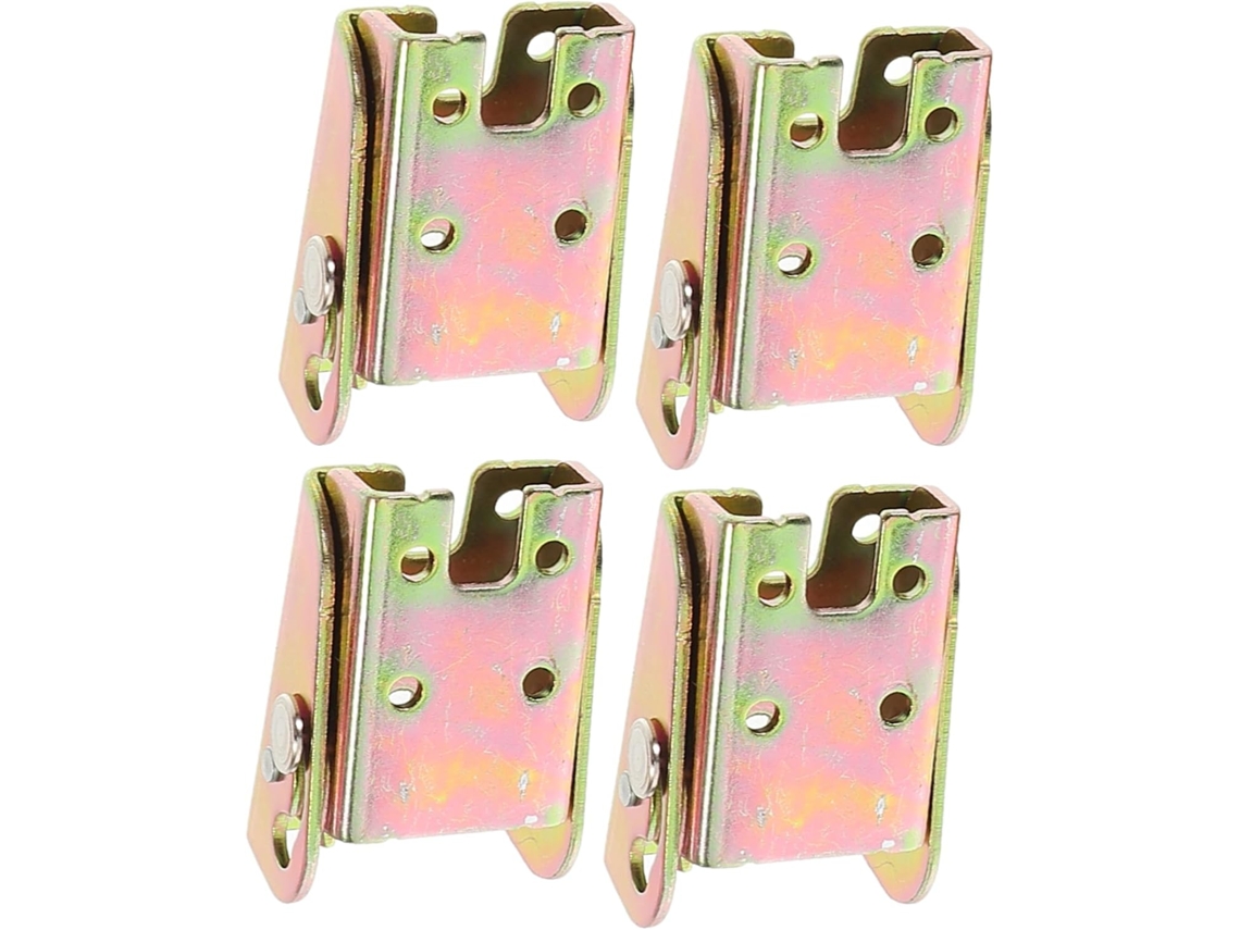 Conjunto De 4 Dobradiças Dobráveis Metal Reforçado Com Mola Para