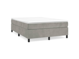Box Spring Bed, Box Spring Beds Vidaxl Cinzeto Veludo (140 X 190 Cm)