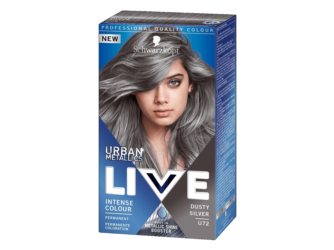 Tonalizante Capilar Schwarzkopf Live Urban Metallic U72 Prata Empoeirado