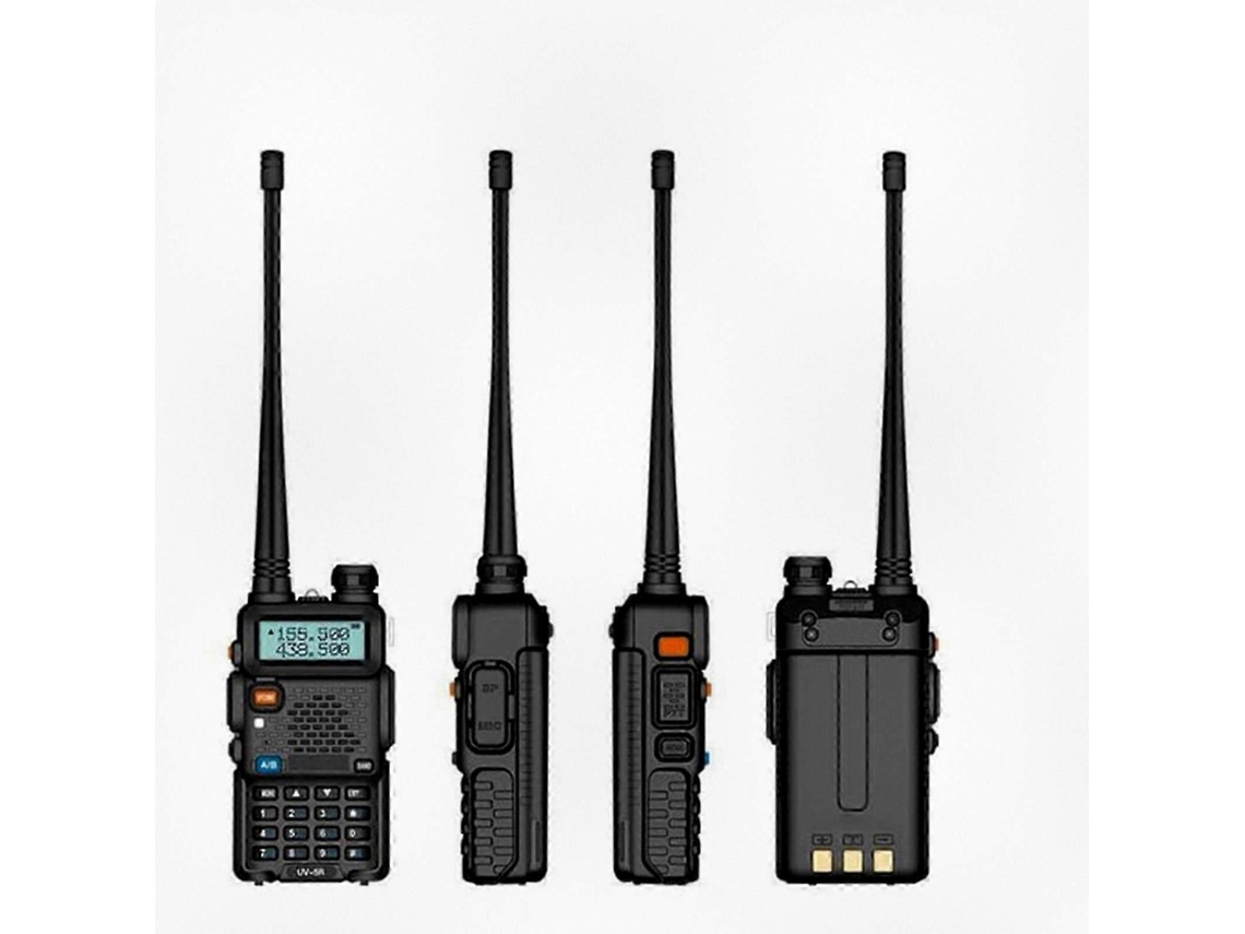 Rádio Bidirecional De Longa Distância Baofeng Uv5r, Walkie Talkie De Banda Dupla Com Função Vox E Alarme De Emergência Perfeito 1 Peça Brilvibera