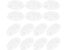 25 Peças De Almofadas Antiderrapantes Silicone Transparente