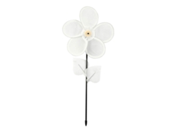 Brinquedo De Moinho De Vento Em Forma De Flor Da Creativ Company, 20 Cm, Branco, 10 Peças Para Decoração.