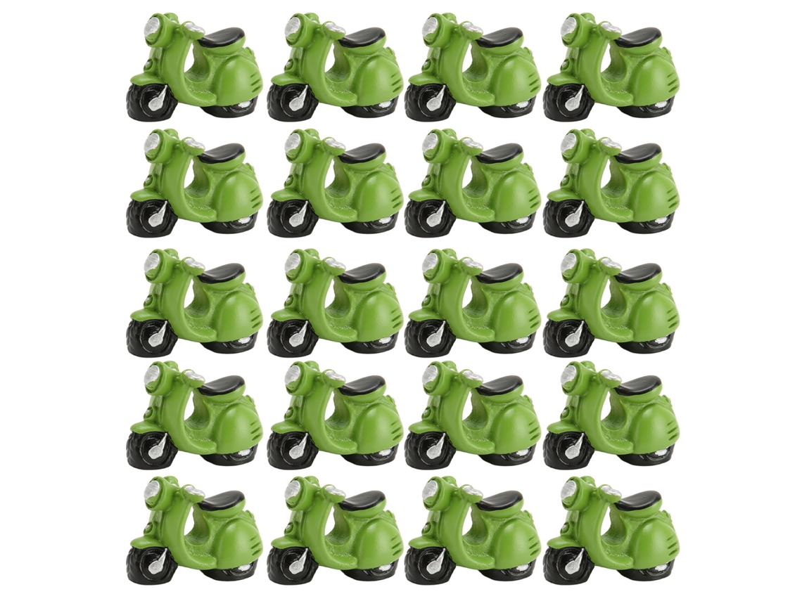 20 Peças Miniatura De Motocicleta Em Resina Realista Para Casa De Bonecas 1/12 1/6