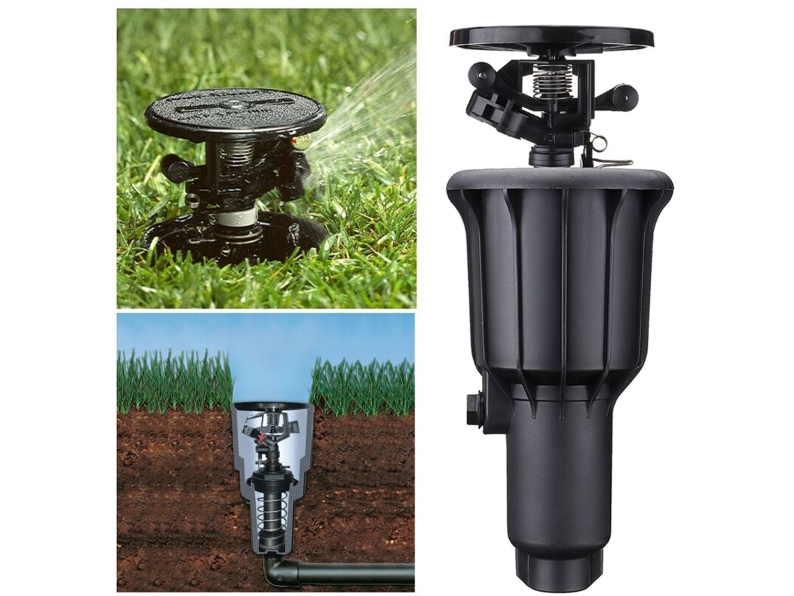 Aspersor De Irrigação Automática Com Rotação E Bico Retrátil Para Jardim E Gramado, Com Opções De 1/2/3/4 Polegadas.