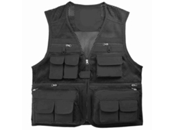 Chaleco de Pesca Transpirable com Bolsos e Cremalheira | S/MARCA