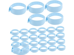 Valiclud 100-pulseiras Médicas Descartáveis Em Pvc Para Identificação De Pacientes, Impermeáveis E Ideais Para Recém