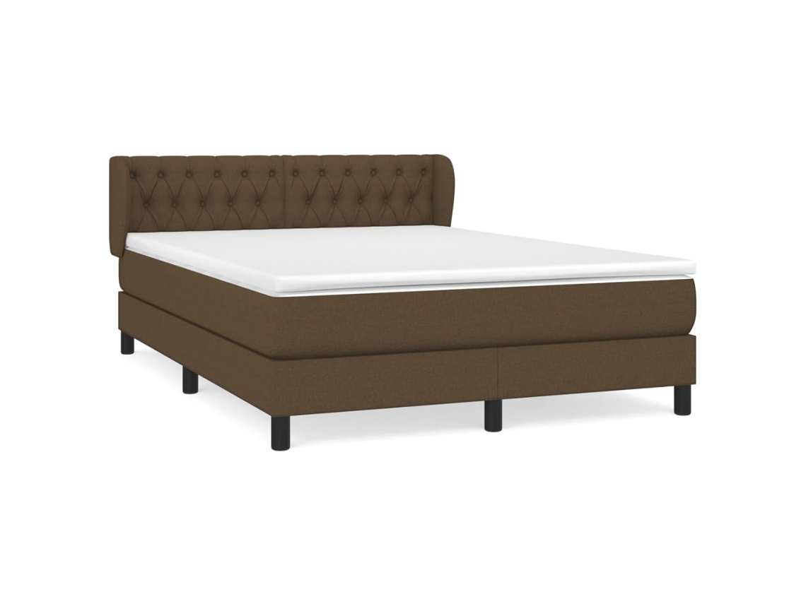 Box Spring Bed, Box Spring Beds Vidaxl Marrom Tecido (140 X 190 Cm)