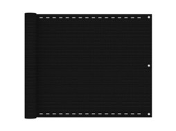 Vidaxl Tela Varanda Pead 75x400 Cm Preto