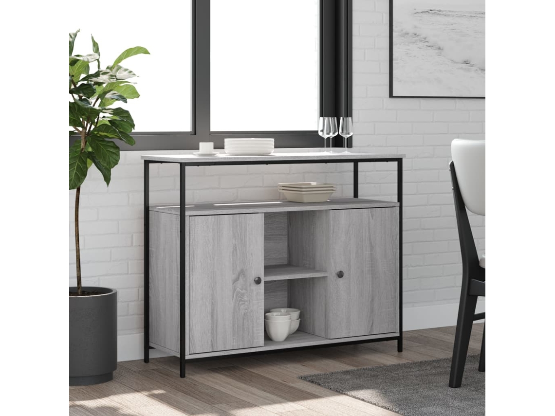Aparador 100x35x80 cm Derivados de Madera Sonoma Gris