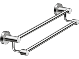 Suporte De Toalha Duplo Para Banheiro, Economiza Espaço, Montado Na Parede, Em Aço Inoxidável, Para Banheiro, Cozinha