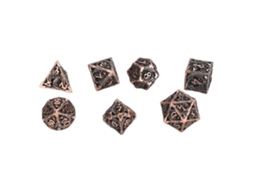 Conjunto de Dados Metálicos 7 Peças LAXISCREED Rpg